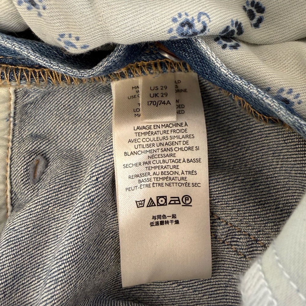 Anthropologie Denim Overalls Pilcro Jean Overalls The Lex Distressed Size 29 NWT - Picture 16 of 16